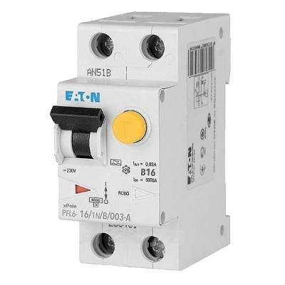 Proudový chránič EATON PFL6-16/1N/B/003-A 112875 s jističem 6kA