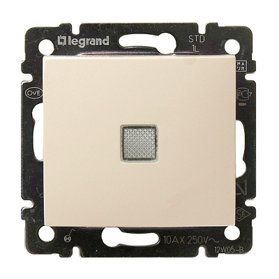 Vypínač schodišťový č.6 LEGRAND VALENA 774326 béžový s orientačním osvětlením