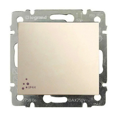 Vypínač krížový č.7 LEGRAND VALENA 774197 béžový IP44