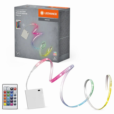 Pás LED sada 5m 1W/m RGB IP20 LEDVANCE FLEX BATTERY 5M RGB RC (4xAA) (WM5)