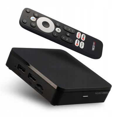 Prijímač Android smart TV BOX Google TV OPTICUM RED360 X100 PRO+