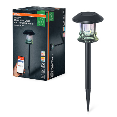 Lampa solární OSRAM SMART+ BT Solar Path Light RGB+TW CCT 0,12W 15lm