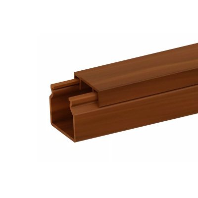 Žľab PVC 20x18 tmavé drevo