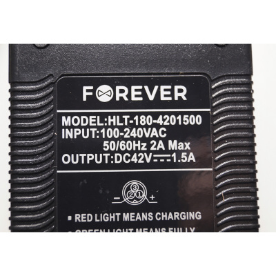 Nabíjačka na kolobežku 42V 1,5A GX12 3-PIN FOREVER HLT-180-4201500