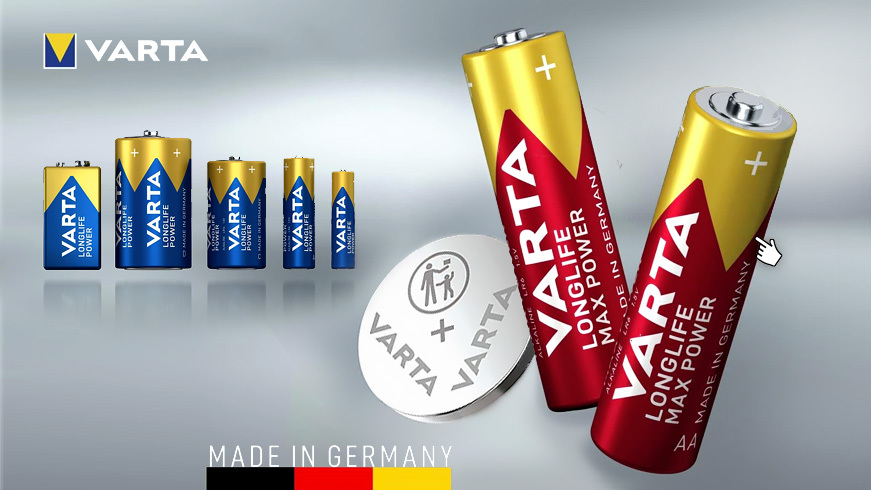 Batérie Varta - alkalické, gombíkové, lítiové